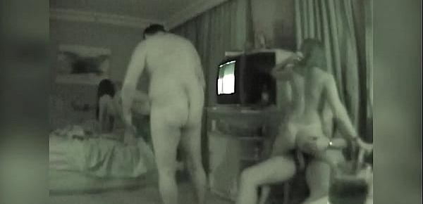  Swingers are filmed secretly during night of group sex and drinking